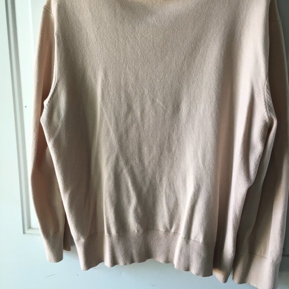 Cable & Gauge Cardigan Sweater. Size XL/16. Beige/white - Picture 3 of 5